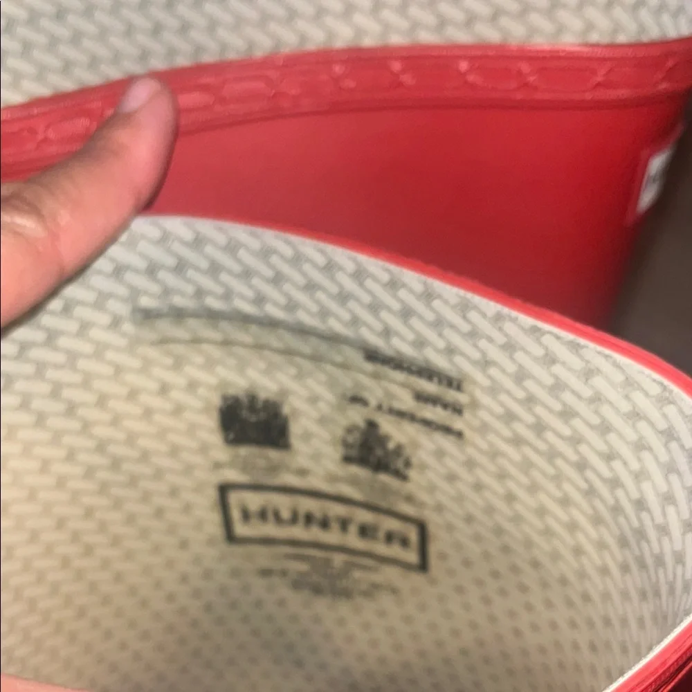 Hunter Red Tall Rain Boots